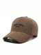 Luciano Faketti Solid Color Baseball Cap Corduroy Unisex Casual Embroidered Lines Outdoor Warm Winter Hat 100% Hand Washable Brown