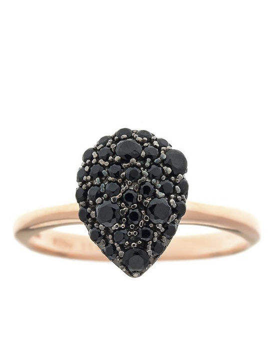 Arteon Damen Ring mit Zirkonia aus Silber Vergoldet