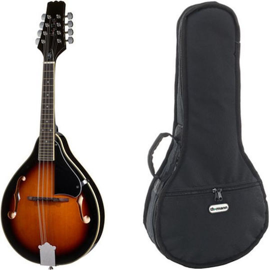 Harley Benton Căști Mandolină cu Corp Plat cu Geantă