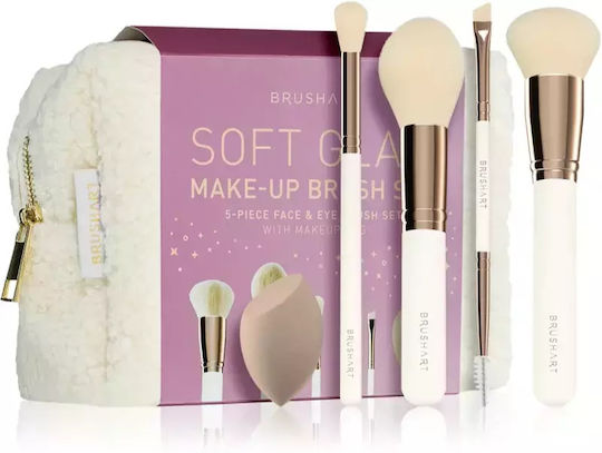 Brushart Basic Soft Glam Make-up Brush Set Cosmetic Bag
