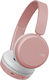 JVC HA-S36WPU Fără fir Bluetooth On Ear Căști cu 35 ore de Funcționare Roz