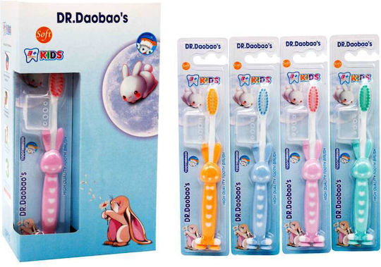 Dr.daobao's Set Periuțe De Dinți Pentru Copii 3+ Ani 12 Bucăți Roz