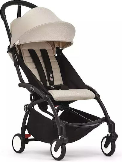Stokke YOYO³ Baby Stroller Suitable from 6+ Months Frame Colour Black / Pack Bonpoint Beige 6.2kg