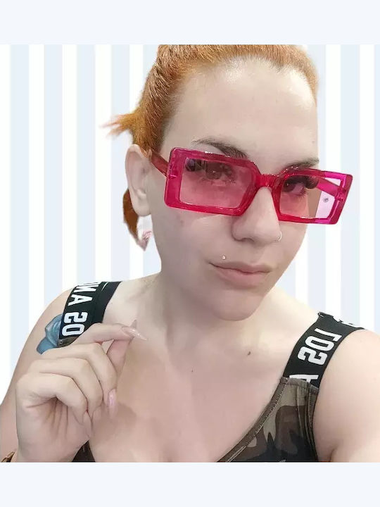 Sunglasses Pink with Acetate Frame & Pink Lens