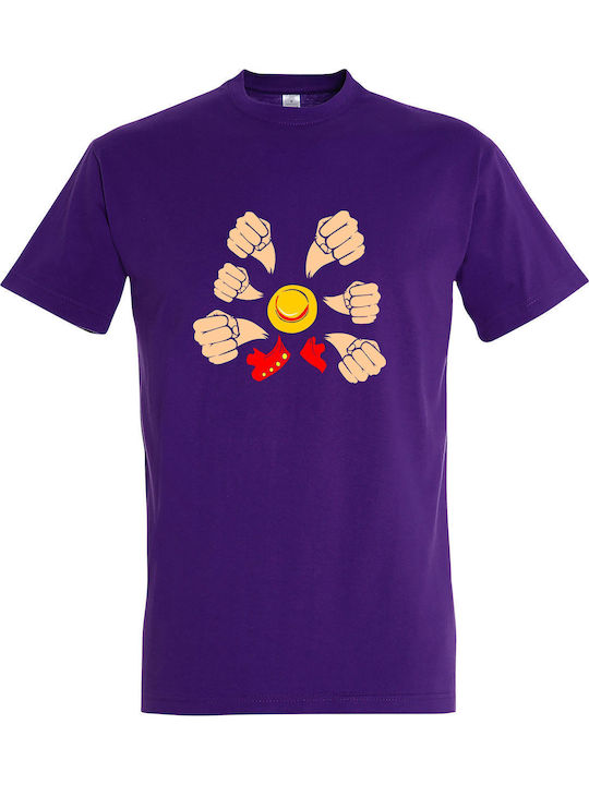 Unisex T-Shirt "One Piece Pirat Mehrfache Schlä...