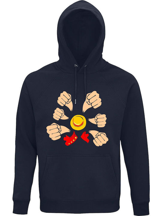 Hoodie Unisex Organic " One Piece Pirate Multip...