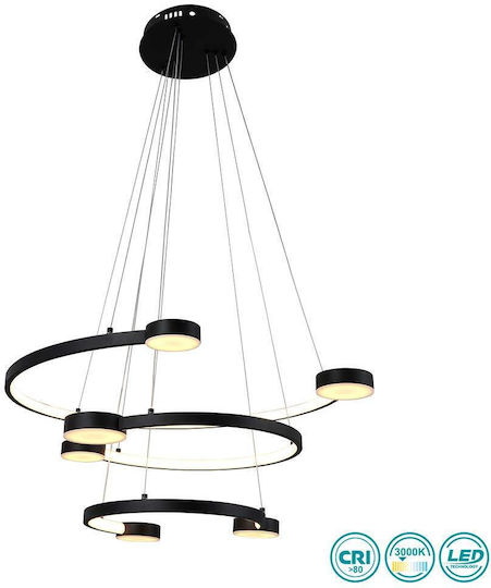 Optonica Pendant Light Black 30x40x60cm