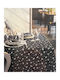 Vallesusa Casa Tischtuch Schwarz 150x180cm