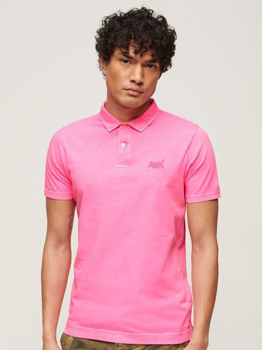 Superdry Stud Polo T-shirt Pink