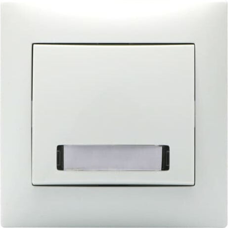 Weißer beleuchteter Beschriftungsknopf Domus Redpoint 30130