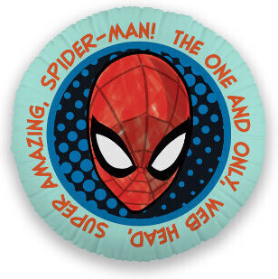 Spiderman Web Head Decorative Pillow 35x35 Cm Velvet