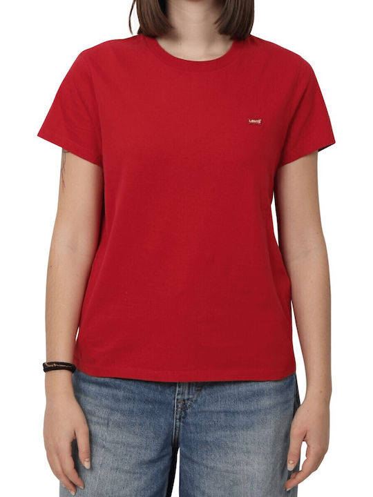 Levi's Γυναικείο T-shirt Κοκκινο