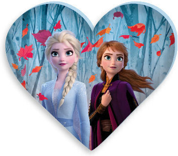 Декоративна възглавница с форма на лист Disney Frozen 35x30 см велур