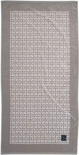 Greenwich Polo Club Beach Towel Cotton Beige 180x90cm.