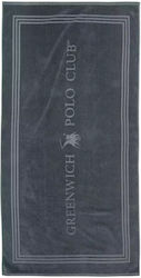 Greenwich Polo Club Πετσέτα Θαλάσσης Βαμβακερή Γκρι