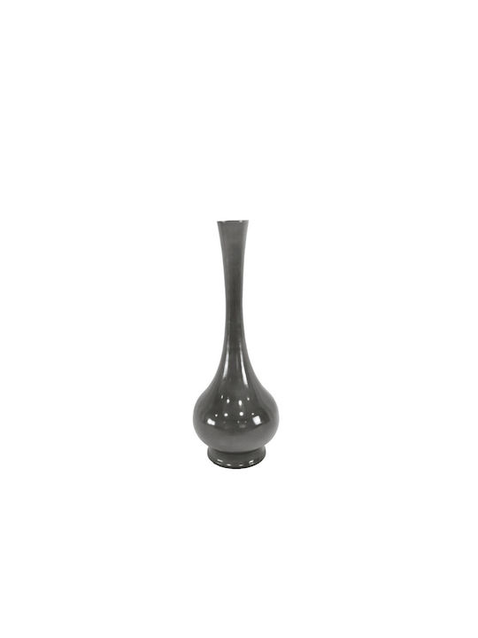 Metallic Gray Vase D:15φ 41υ Cm