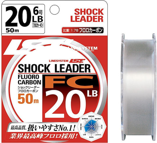 Invisible Fishing Line System Shock Leader Fc 40lb 0.579mm 50m