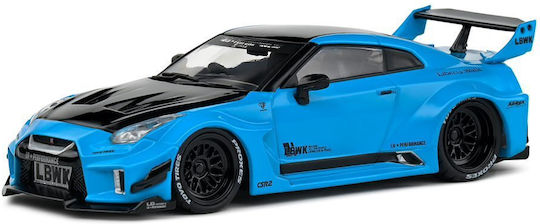 1/43 Nissan Gt-rr R35 LB Works Silhouette Miami Blue Black 2019