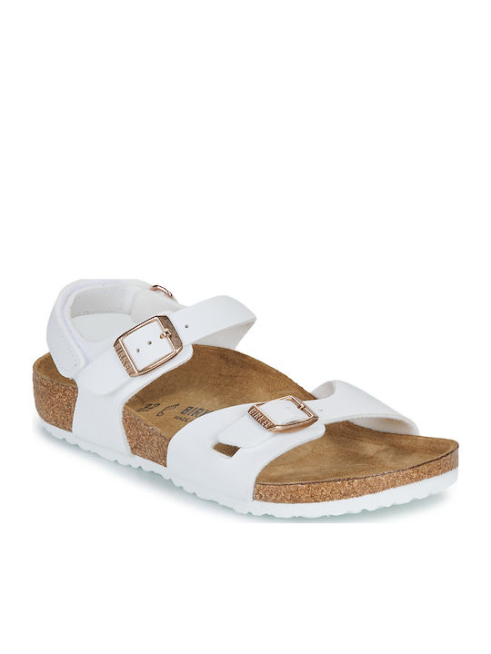 Birkenstock Παιδικά Πέδιλα Rio Ανατομικά Λευκά