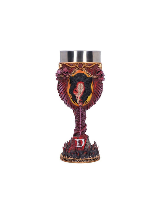 Nemesis Now Diablo Iv Mephisto Goblet Glass for White and Red Wine made of Copper in Bronze Color Goblet