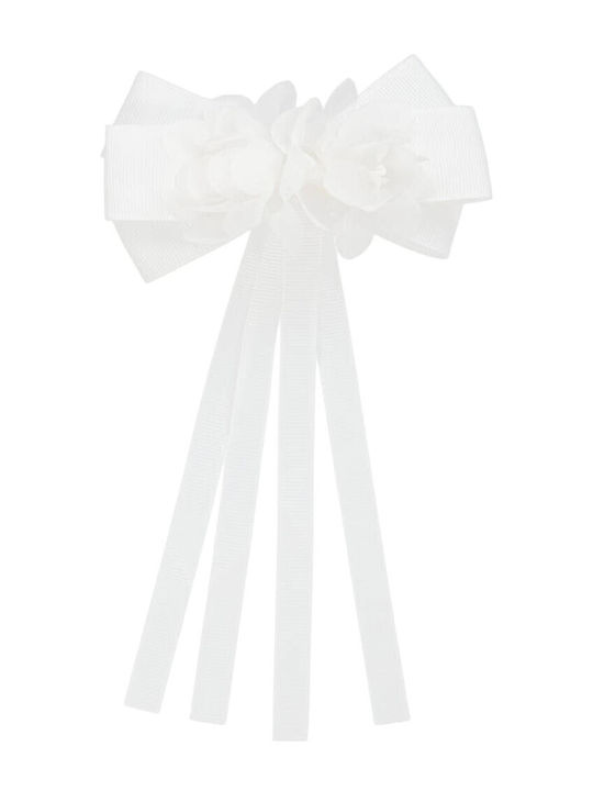 Abel & Lula Kids Flower Bow Hair Clip 25-05438-057 White