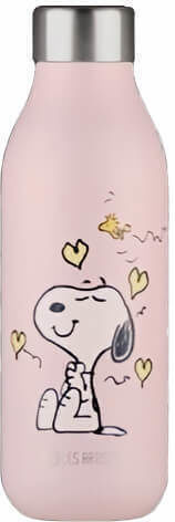 Les Artistes Παιδικό Παγούρι Θερμός Ανοξείδωτο Enjoy Snoopy Pink 500ml