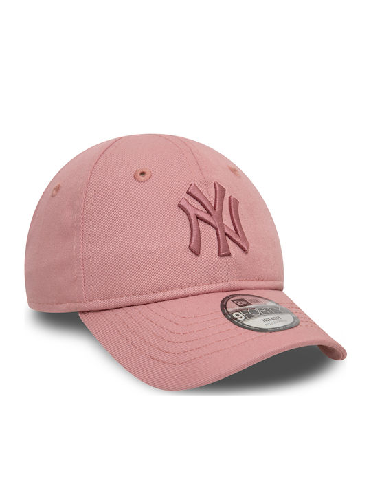 New Era Παιδικό Καπέλο Jockey Υφασμάτινο New Era League Essential New York Yankees 9FORTY Ροζ