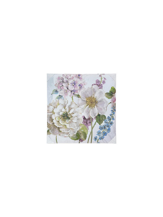 Printed Painting Decor Fiore Canvas 50x50cm Design 3 Flowers