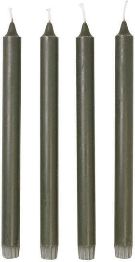 Κερί Eco Taper Πράσινο Burn Time 9.5 H Ø2,2 X H28 Cm Broste Copenhagen