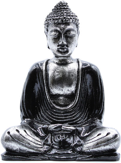 Sculpture Buddha Meditation Pose Hand Painted 15cm