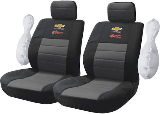 Chevrolet Universal Car Seat Covers Takeposition Black Grey 214-3242-9014-07