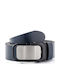 Herren Gürtel Leder Blau