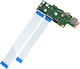 USB Board Laptop HP Chromebook X360 14a-ca0002nf 46j01ea 14a-ca0006ns 48l12ea 48l12ear M15292-001 Da00gitb6d0 Da00gitb6c0 Dd00giad011 Ribbon Cables Code 1-brd191