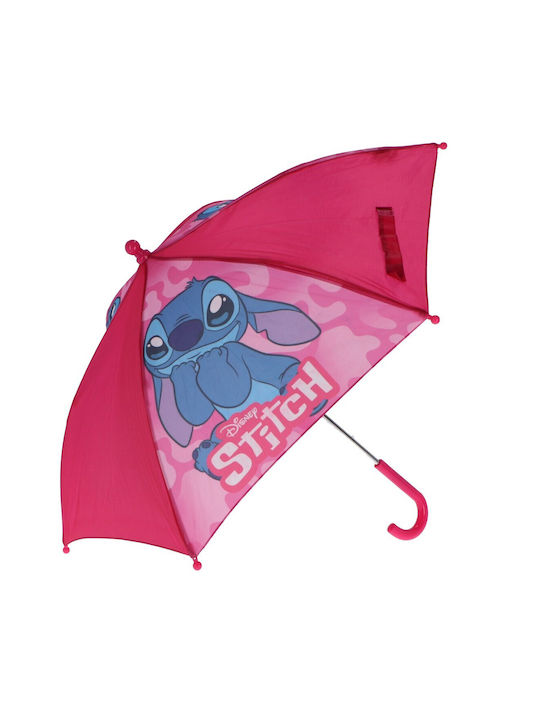 Disney Kinder Regenschirm Gebogener Handgriff Rosa