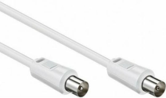 Redled Antenna Cable Coax male - Coax female White 5m (30201) 1pcs
