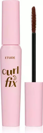 Waterproof Volumizing Curling Mascara Etude Curl Fix Shade 02 Brown Capacity G 8