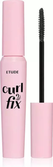 Waterproof Volumizing Curling Mascara Etude Curl Fix Shade 01 Black Volume G 8