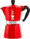 Μπρίκι Espresso Bialetti Moka Express Nutcracker 6tz Κόκκινη