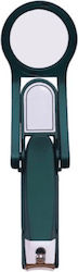 Nail Clippers Magnifier Green Color Manicure Pedicure Stainless Steel Abyz
