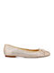 Leather Ballerinas Gold