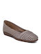 Leather Women's Moccasins in Purple Color