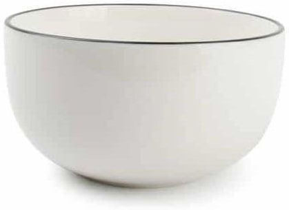 Salt & Pepper Studio Base Studio Base Serving Bowl Round made of Porcelain White with Diameter 14cm