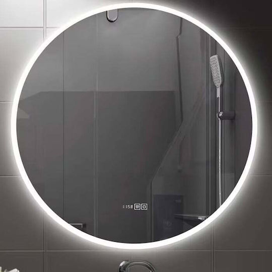 Sparke Кръгло Банско Огледало LED Touch 60x60см Бял
