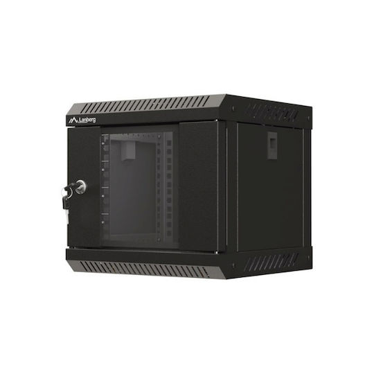 Lanberg Wandmontiert Rack-Schrank 4U Schwarz WF11-3304-10B