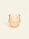 Beauty Home Candle Holder Flower 6.5 X 7.3 Cm Yellow