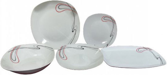 Galifas White Porcelain Dinnerware Set 20pcs