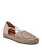 Lederne Damen Espadrilles in Rosa Farbe