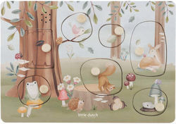 Ξύλινο Παιδικό Puzzle Σφηνώματα Forest Friends για 12+ Ετών 7pcs Little Dutch