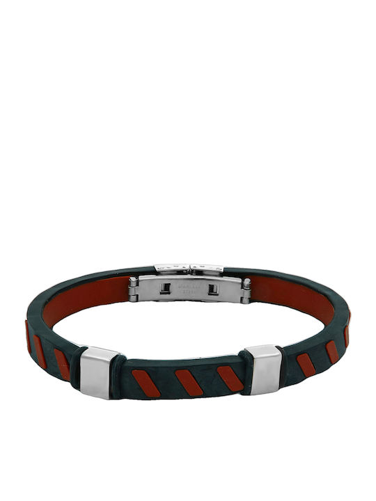 Herrenarmband aus Gummi Edelstahl Innendurchmesser 7 cm Tribute 0230270403