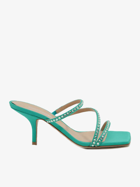 Eddy Daniele Leather Sandals Green